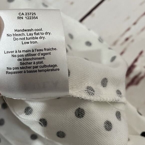 Talula Nerima White & Black Polka Dot Ruffle Bottom Tank - Picture 6 of 8